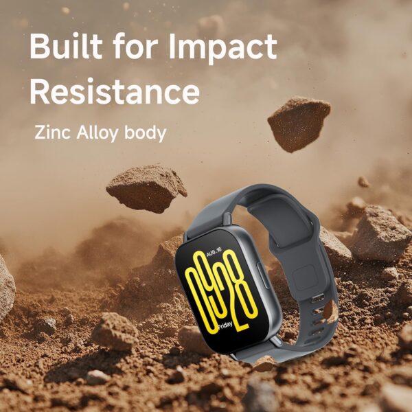 Redmi Watch 5 Active BT Calling with 3 mic ENC|2" HD Screen|HyperOS connectivity|Metal body|18 days of Battery Life|200+ Watch Faces|IPX8 rating|140+ Sports Modes|Heart Rate,Period Cycle Monitor|Black - Image 6