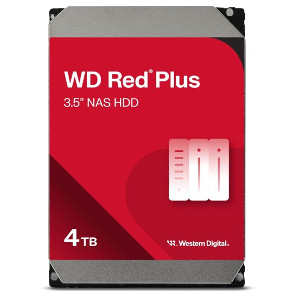Western Digital 4TB WD Red Plus NAS Internal Hard Drive HDD